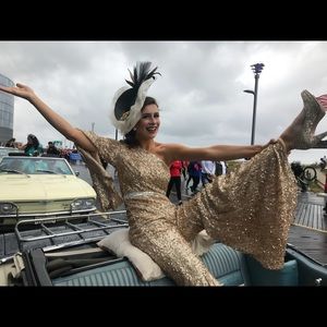 Johnathan Kayne Gold Jumpsuit